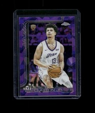 2025-26 Topps Chrome Sapphire Walter Clayton Jr #268 Purple Refractor Rookie /75