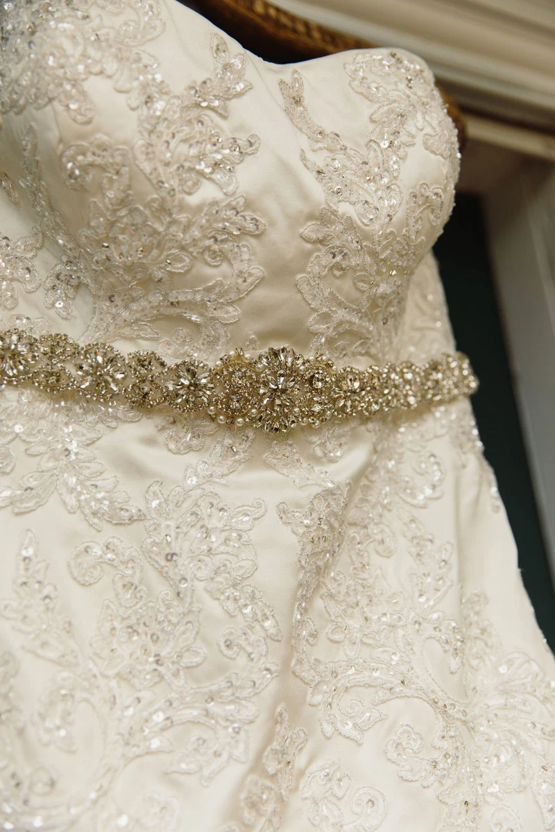 sachin and babi light blue dress David's Bridal Wedding Dresses
