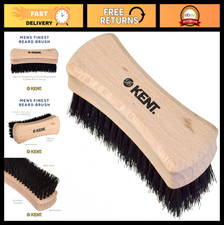 Travel Beard and Mustache Brush - Natural Boar Bristle, Ergonomic Wood Handle, G