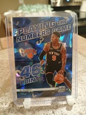 2021 Contenders Optic RJ Barrett Playing the Numbers Game Blue Cracked Ice #/75