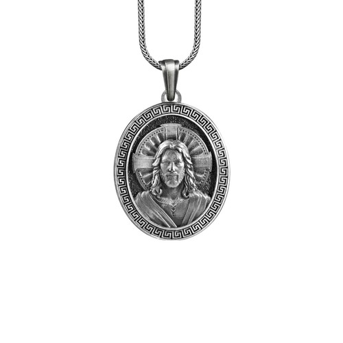 Collana In Argento 925 Con Ciondolo Om Tradizionale - TreasureBay, Su Cordino In Pelle, Regalo Yoga - 3