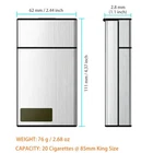 Timely Opening Cigarette Holder Aluminum Case with Timed Closure