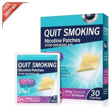 30 Count Step 2 Nicotine Patches - Natural Ingredients for Gradual Quitting