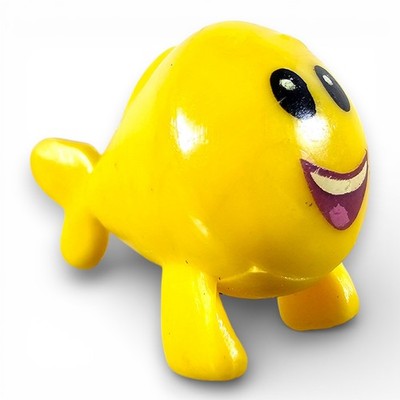 Viacom Nick Jr Bubble Guppies Yellow Little Fish Mini Figure Toy 2013 3/4''