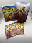 Borderlands 3  PS4 Super Deluxe Edition Disc Steel Book Case Manual Slipcover