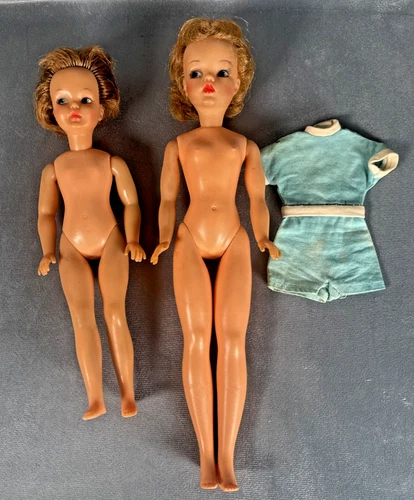 Vintage Ideal Toys Corp Tammy Dolls Sister Pepper Lot Of 2 AS IS Read