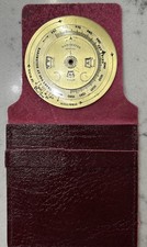Nauticalia Pocket Weather Forecaster Barometer with Case and Instructions VGC