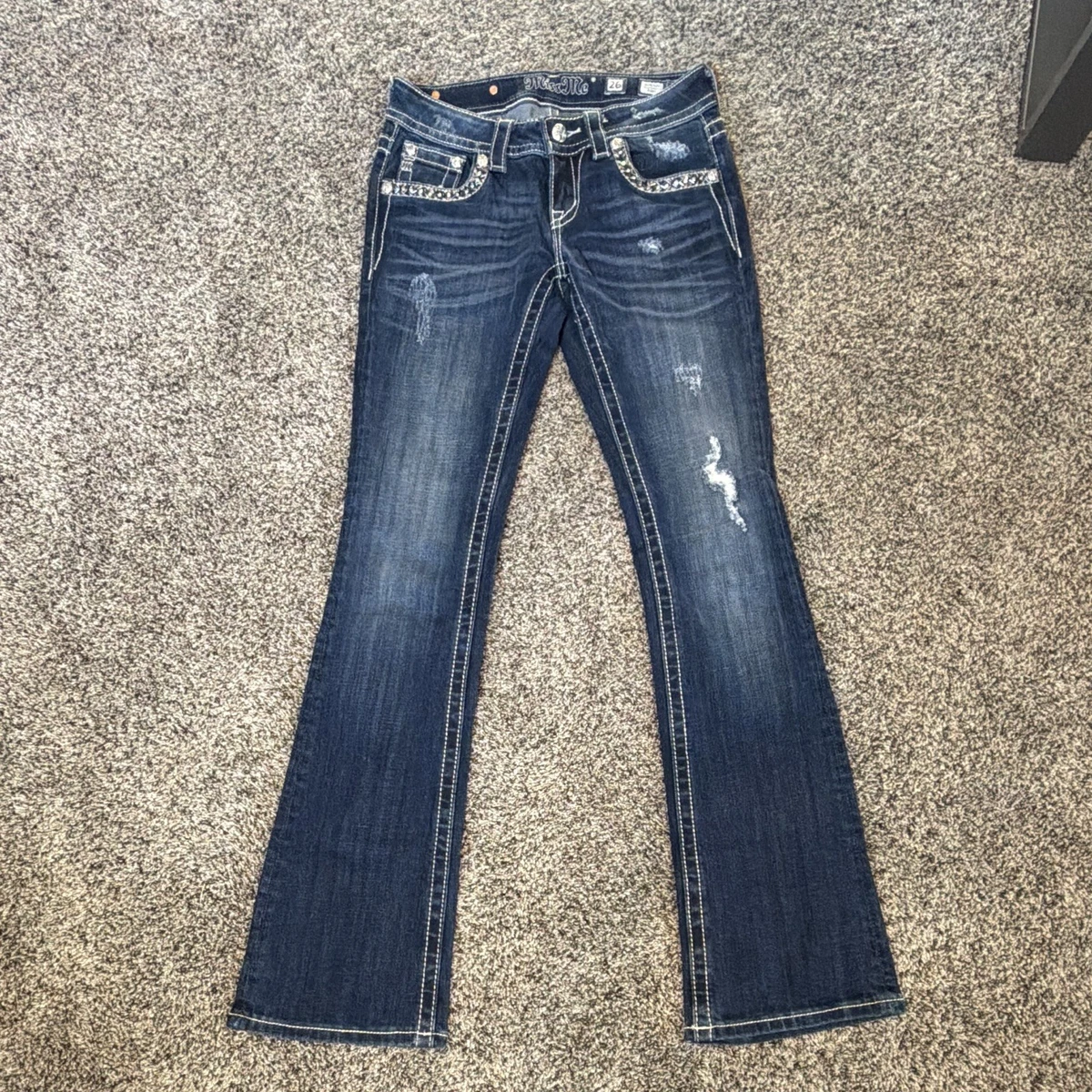 Miss Me Regular Size Low (6.5-8.5 in) Rise Jeans for Women for