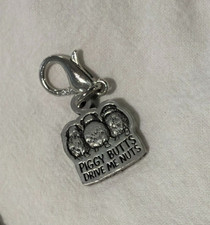 Guinea Pig Lobster Clasp Silver Charm Backpack Phone Piggy Butts Drive Me Nuts!