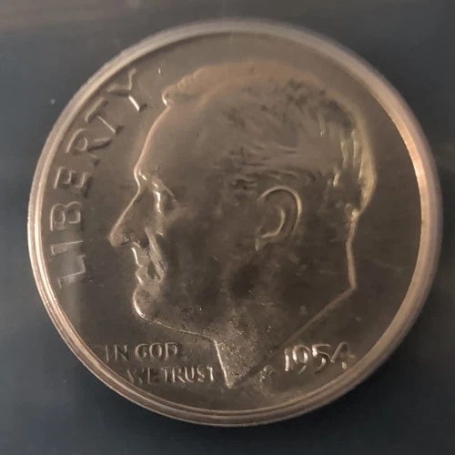1954-P 90% Silver Roosevelt Dime MS67+ Certified by ICG