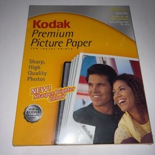 New Sealed Kodak Premium Inkjet Picture Paper Heavy Weight Satin 8 1/2" X 11" X2
