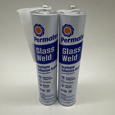 2 PACK  Permatex 81100 Px Glass Weld Urethane 10.5Oz NEW FACTORY SEALED