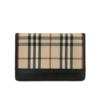 EGA BURBERRY Nova Check Canvas Card Case Beige/6CJ1240