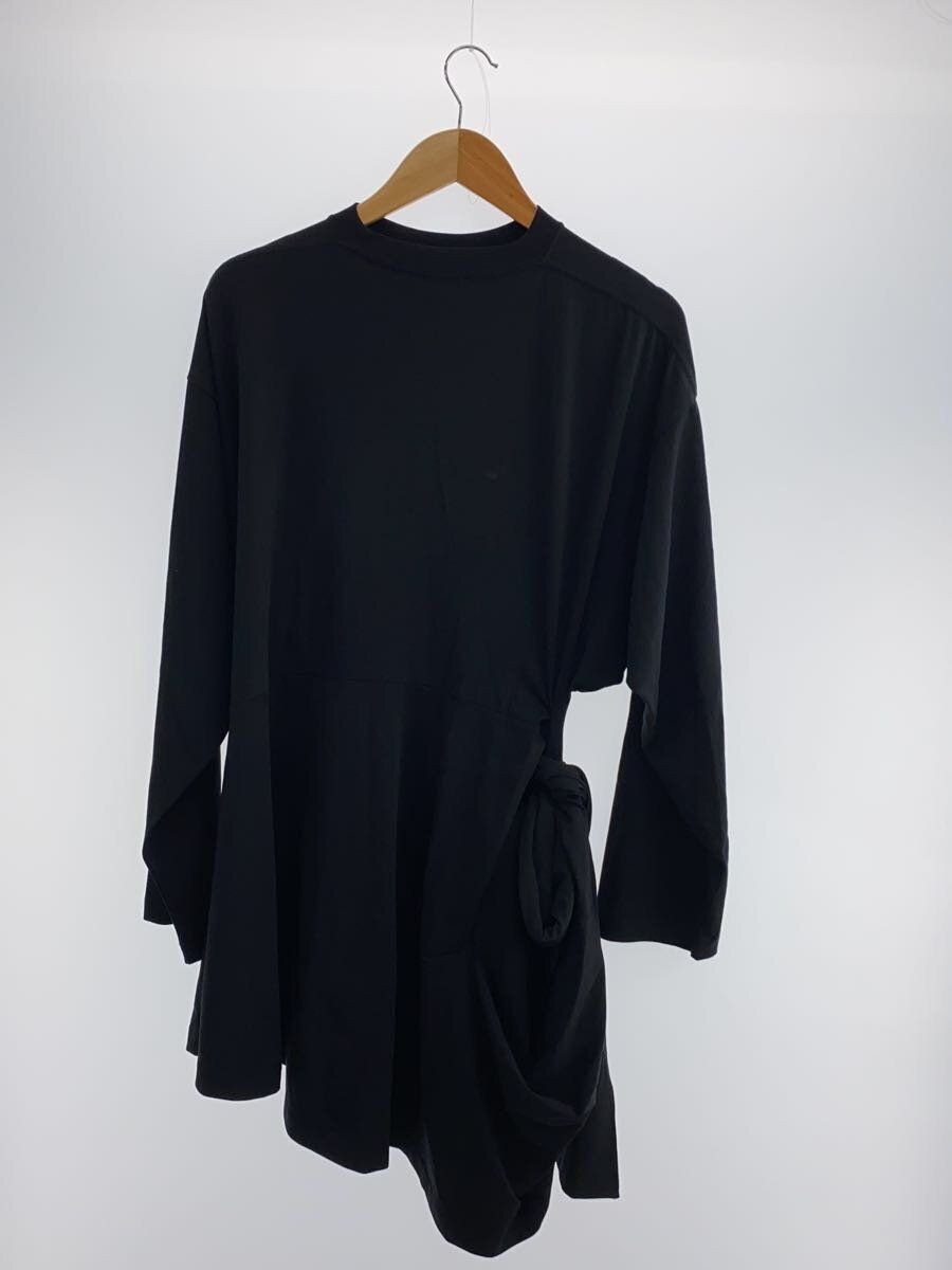 BALENCIAGA◆アシンメトリー/長袖Tシャツ/S/コットン/BLK/626247 BALENCIAGA Long Sleeve T Asymmetric Tee S Cotton Black