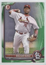 2022 Bowman Prospects Green Pattern Border 2/99 Malcom Nunez #BP-42 jc3