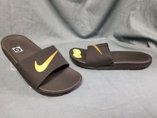 Nike Kids Kawa Slide GS/PS Sandals Slides Black Gold Size 2Y NEW WITH TAGS