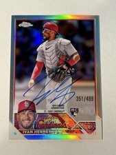 2023 Topps Chrome - #RA-IH Ivan Herrera Refractor Rookie Auto /499