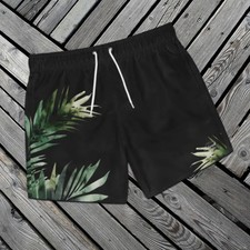Palm Watercolor Quick Dry Hawaiian Shorts