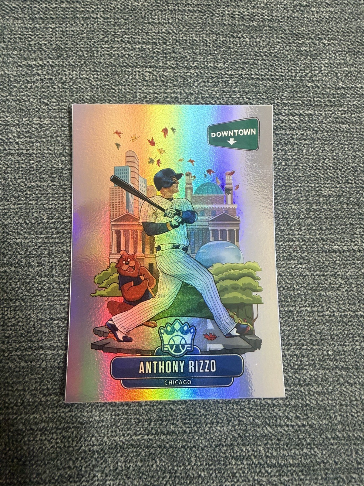 2020 PANINI Diamond Kings Downtown #D9 Anthony Rizzo Chicago Cubs WORLD SERIES