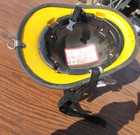 GENUINE FIREFIGHTING FIREMAN"S HELMET { FREE U. S. SHIPPING} — photo 5