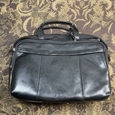 VTG Wilsons Leather Black Leather Double Handle Shoulder Bag Purse