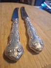 2 Gorham Strasbourg Sterling,  9 1/2" Knives Mono. 38g.