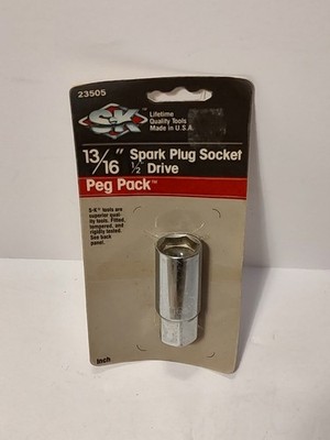 S-K 13/16'' Spark Plug Socket 1/2'' Drive