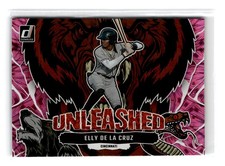 Elly De La Cruz 2023 Donruss Unleashed #U7 Pink Fireworks SP RC - Reds