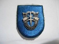 19TH SPECIAL FORCES GROUP BERET FLASH PATCH C/E WITH CREST DUI HM G23