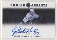 2019-20 Upper Deck Ultimate Collection Rookie Accents /99 Dante Fabbro Auto a3i