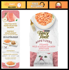 Grain-Free Wet Cat Food Topper, Lickable Salmon Appetizers - 10 Pack, 1.1 oz Tra
