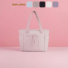15.6 Laptop Tote Bag with Cup Holder & Trolley Sleeve Quilted