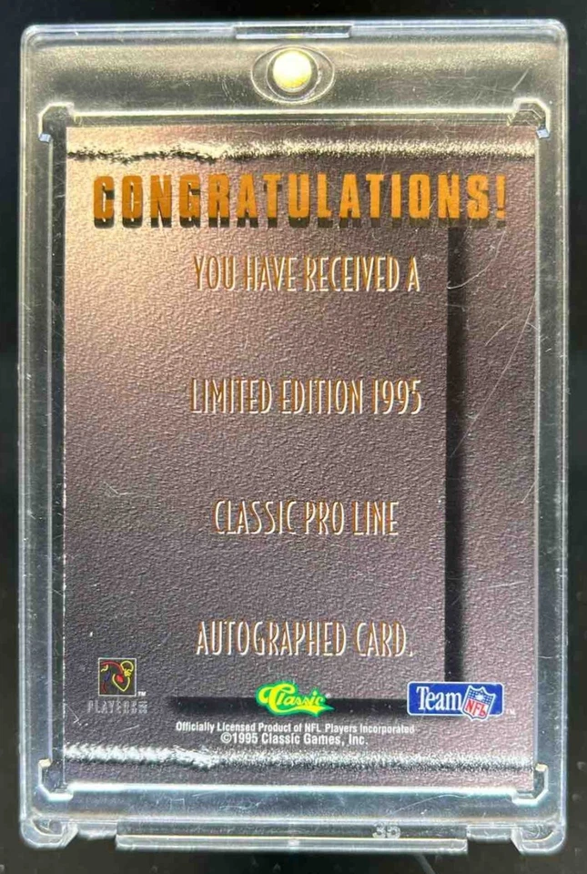 1995 Classic Pro Line Quinn Early Auto Autograph #868/1200 Saints - Image 2 of 2