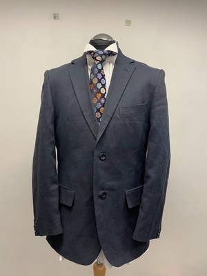M&S COLLEZIONE BLAZER IN MARINE GR 40S NEUWERTIG (0539)