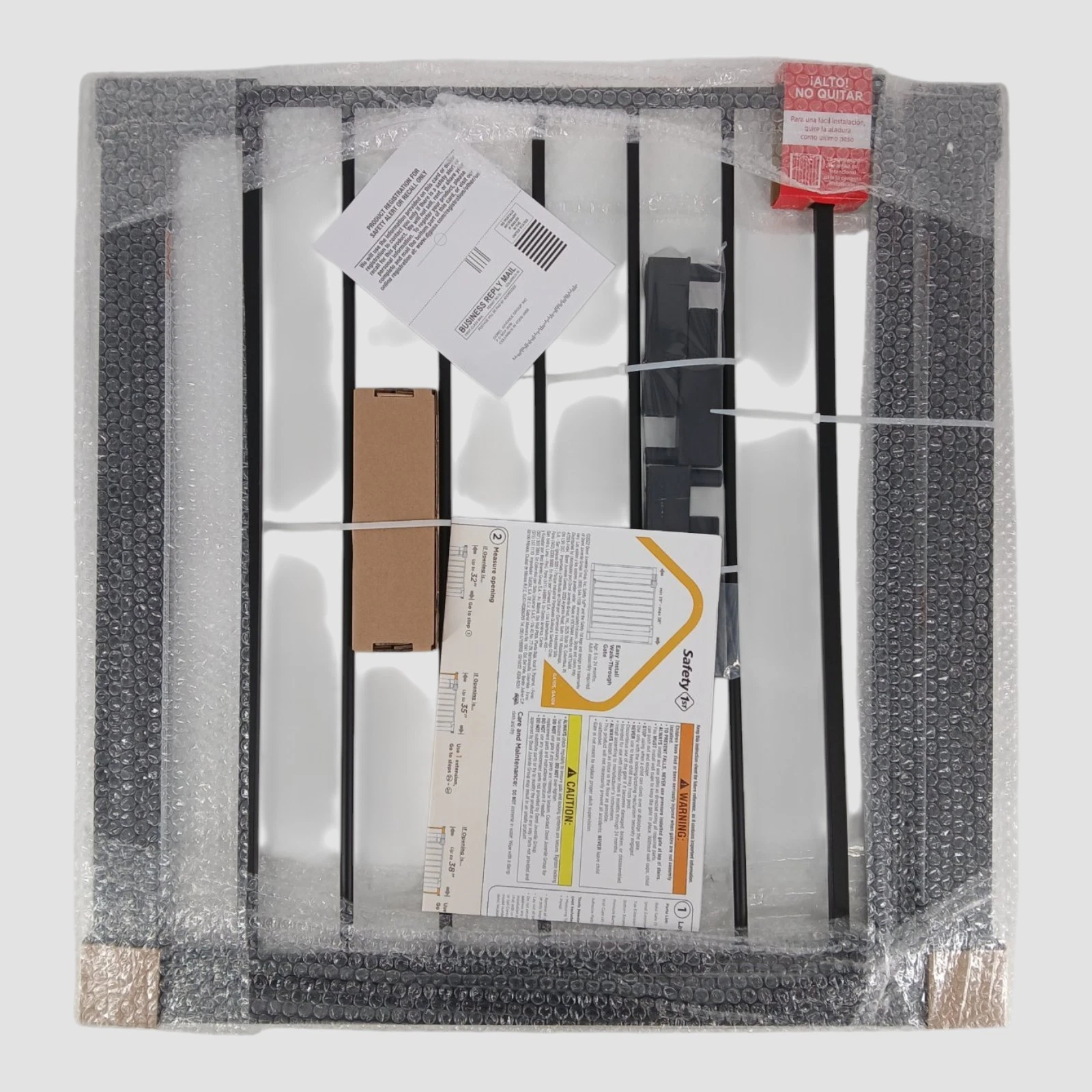 Safety First Easy Install Walk-Through Baby Gate GA105BLK1