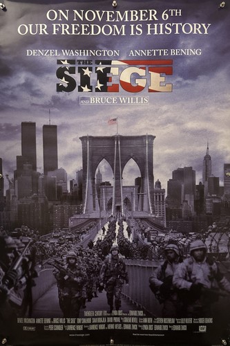 THE SIEGE Original One Sheet Movie Poster 1998 - DENZEL WASHINGTON/BRUCE WILLIS