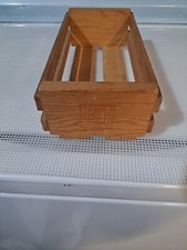 Napa Valley Box Co. 12 Music Cassette Tape Storage Wood Rack Case Crate Wooden
