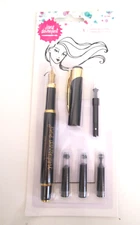 Jane Davenport Inkcredible Pen Set New 1 pen, 1 converter and 3 ink cartridges