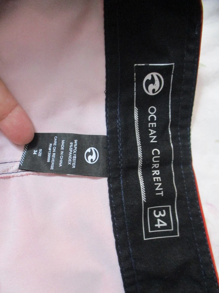 Ocean Current Board Shorts Size 34 Multicolor Side Pocket - Image 3 of 4