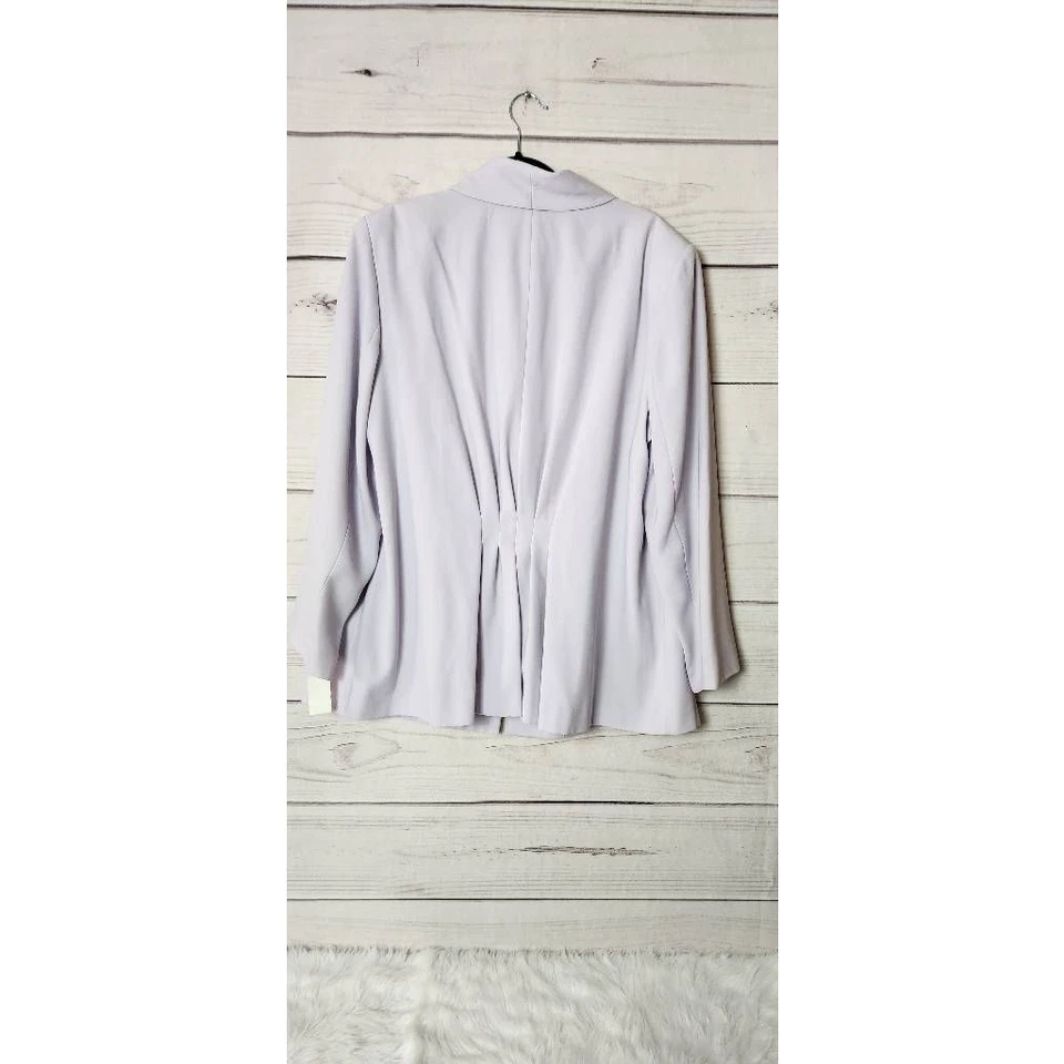 Together Womens Blazer Jacket Lilac Purple Button Lined Embellished Plus 22W New - Image 2 of 4