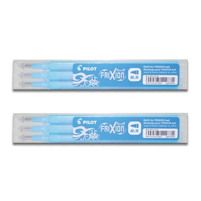 Pilot Frixion Ball Ersatzminen 0.5 hellblau - 6er-Set