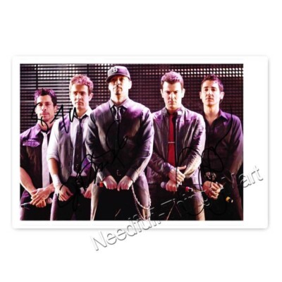New Kids on the Block signiert von Joey McIntyre, Danny Wood, Jonathan Knight
