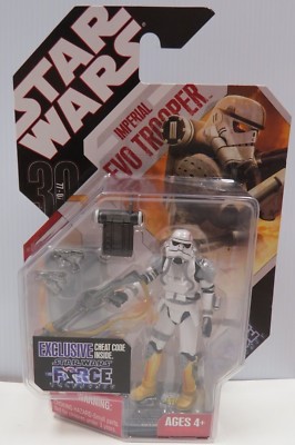 STAR WARS IMPERIAL EVO TROOPER 30TH ANN ACTION FIGURE W/ COIN SEALED