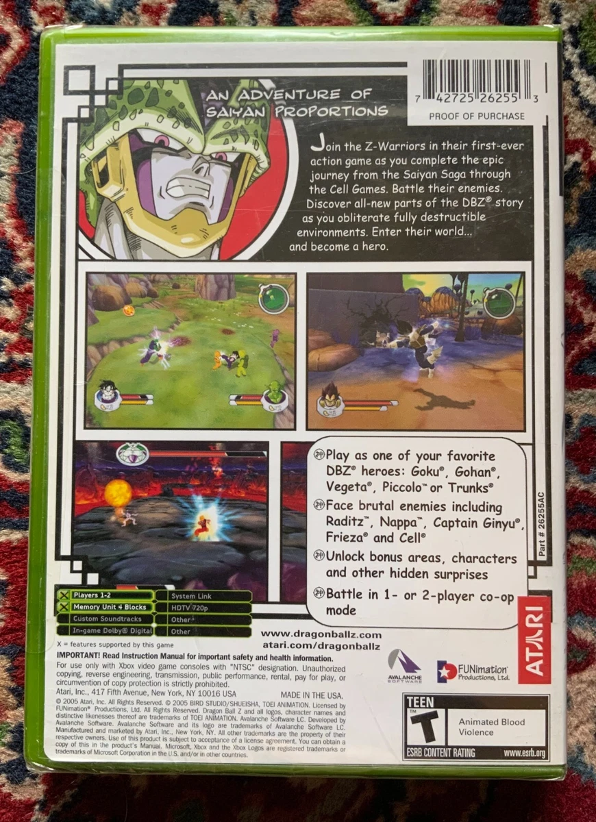 Dragon ball z sagas hotsell compatible xbox 360 rgh