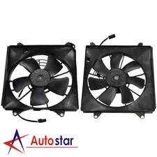 Left & Right Cooling Radiator Fan Assembly For 2008-2012 Honda Accord