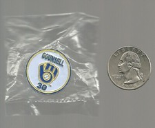 Craig Counsell Pin #30 Milwaukee Brewers Player Manager Coach Drive For Charity