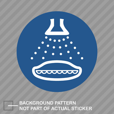 M043 Start The Water Spray For The Lifeboat Launch Sequence Sticker iso 7010