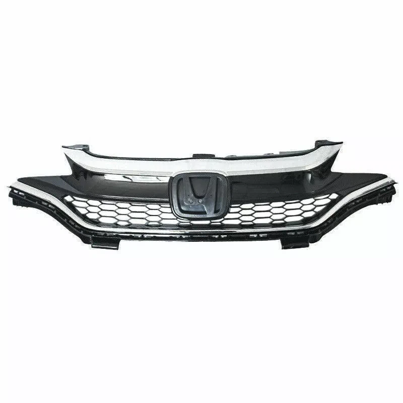 Front Bumper Upper Grille Chrome Grill For Honda Fit Hatchback 2018 2019 2020 Foto 2 de 4