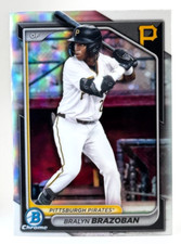 ⚾️ 2024 Bowman Draft Chrome REFRACTOR #BDC-124 - Bralyn Brazoban - Pirates ⚾️