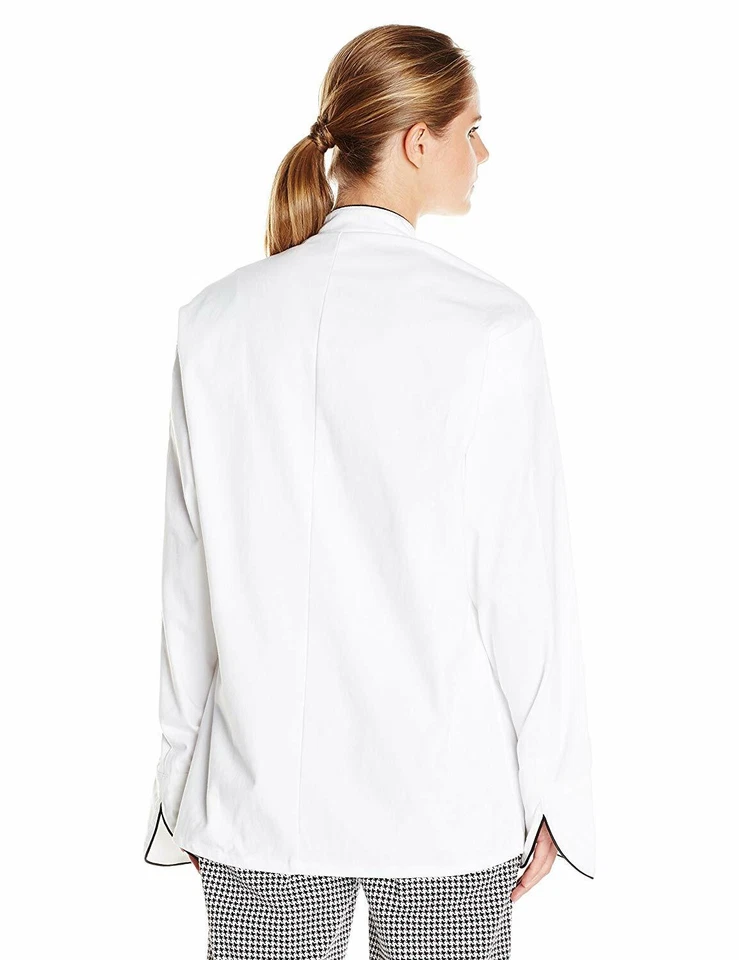 Uncommon Threads Women's San Marco, White/Black Piping, XS - Image 2 of 2